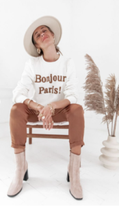 sweat bonjour paris homewear 2020